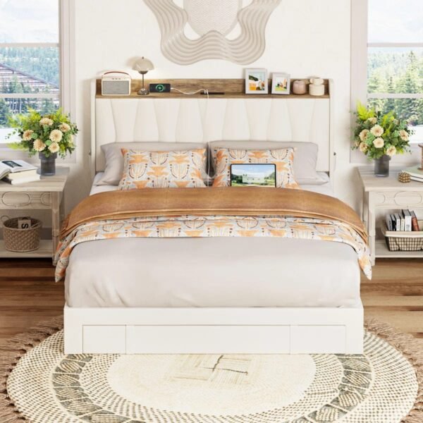 Smart Upholstered Platform Bed