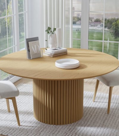 Dining Room Setup Featuring Dovelina 60" Table