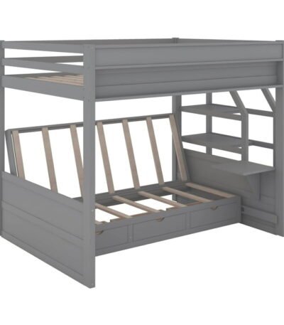 PakUnique Polibi Twin Bunk Bed with Ladder and Safety Rail – Kids Bed Pakistan