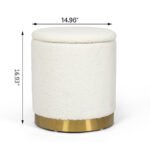 round-ottoman-with-gold-base-in-bedroom