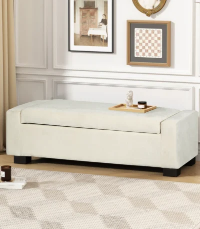 Fabric bench with hidden storage in Pakistan