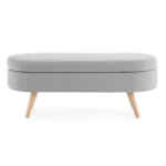 Ottoman with rubber wood base in Pakistan