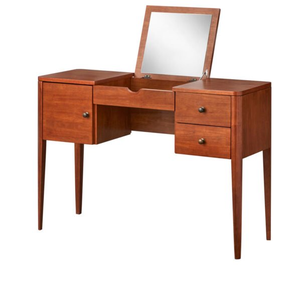 “Classic Cherry Wooden Makeup Table – PakUnique”