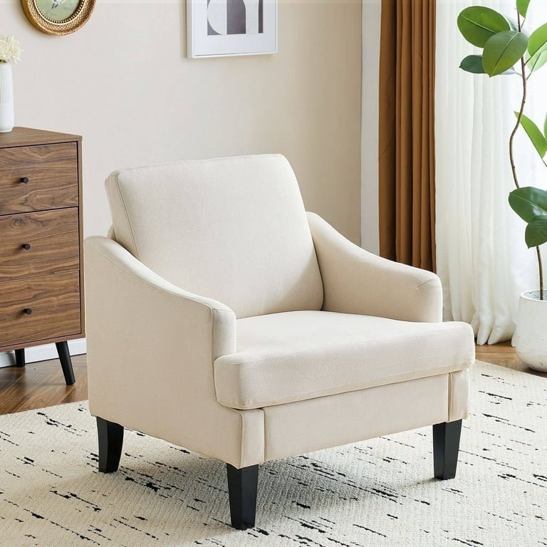 Accent chair styled in a modern Pakistani living room